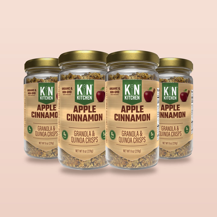 Apple Cinnamon 4-pack, four 8 oz glass jars