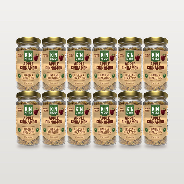Apple Cinnamon 12-pack, twelve 8 oz glass jars